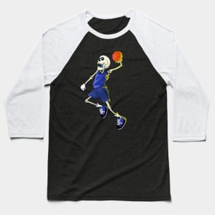 Urban Skeleton Retro Slam Dunk Basketball Baseball T-Shirt